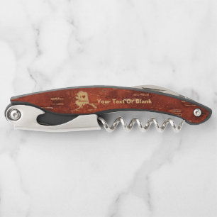 I Heart (Love) Alaska On Inner Birch Bark Corkscrew