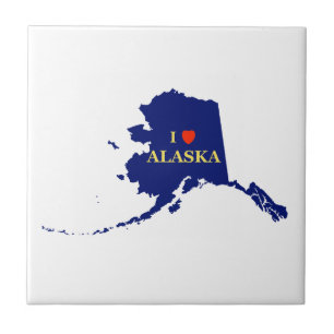 I Heart (Love) Alaska Tile