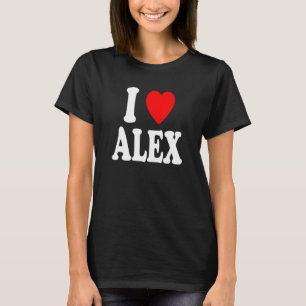 I Heart Love Alex Cute Matching Couple Spouse T-Shirt