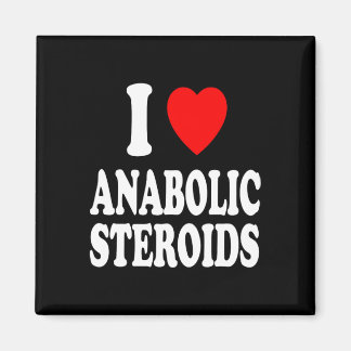 I Heart (love) Anabolic Steroids Bodybuilding Weig Magnet