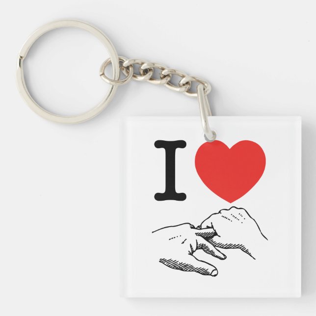 I Heart (Love) Anal Key Ring (Front)