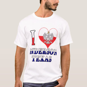 I Heart Love Anderson Texas T-Shirt