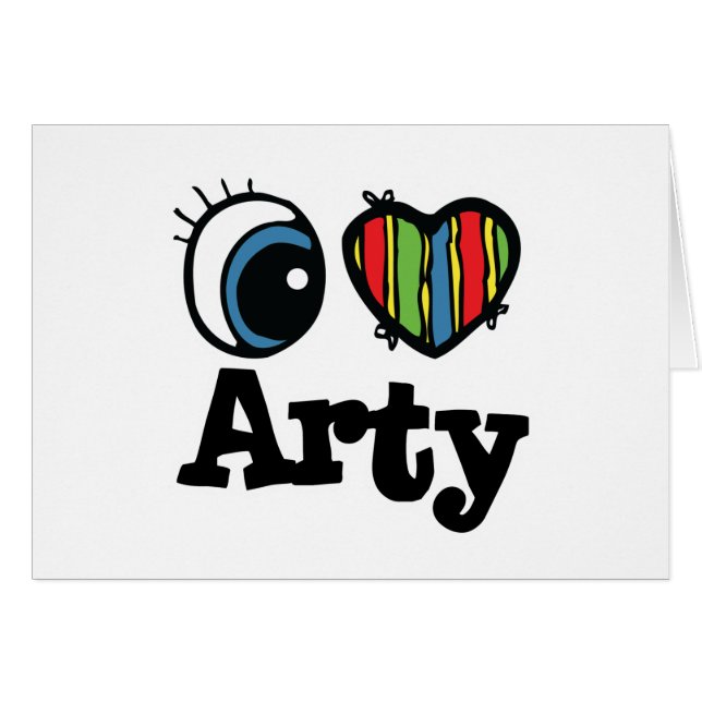 I Heart (Love) Arty (Front Horizontal)