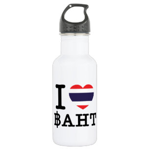 I Heart (Love) Baht 532 Ml Water Bottle