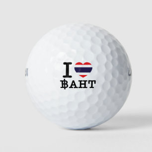 I Heart (Love) Baht Golf Balls