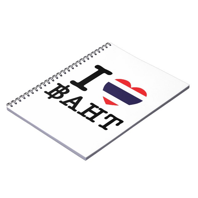 I Heart (Love) Baht Notebook (Left Side)