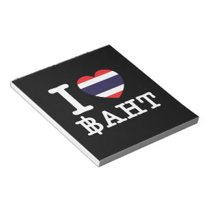 I Heart (Love) Baht Notepad