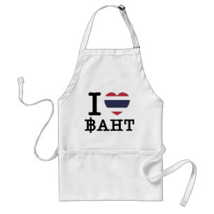 I Heart (Love) Baht Standard Apron