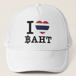 I Heart (Love) Baht Trucker Hat