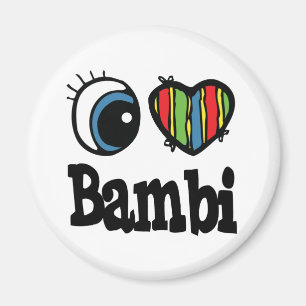 I Heart (Love) Bambi Magnet
