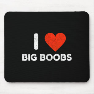 I Heart Love Big Vintage Distress Mouse Mat