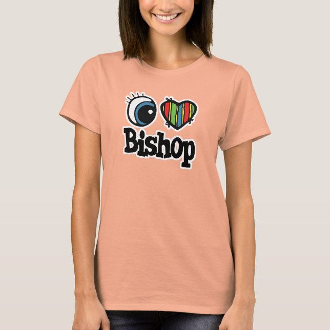 I Heart (Love) Bishop T-Shirt (Front)