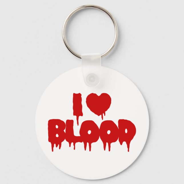 I HEART [LOVE] BLOOD KEY RING (Front)