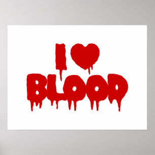 I HEART [LOVE] BLOOD POSTER