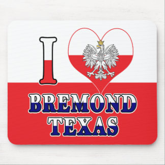 I Heart Love Bremond Texas Mouse Mat