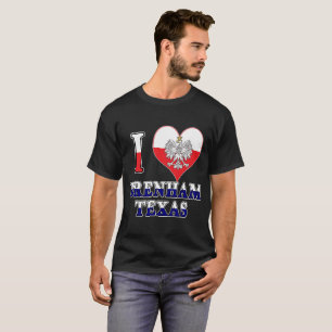 I Heart Love Brenham Texas T-Shirt