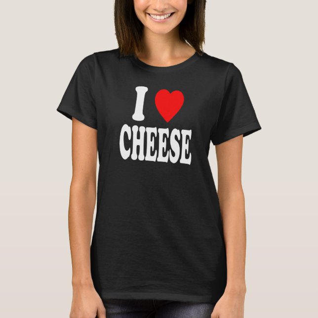 I Heart (Love) Cheese Low-Carb Keto Premium T-Shirt (Front)
