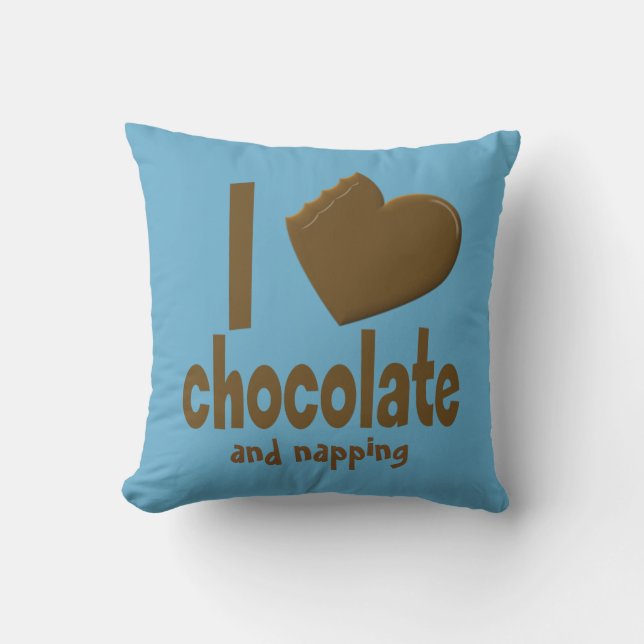 I Heart Love Chocolate Cushion (Front)