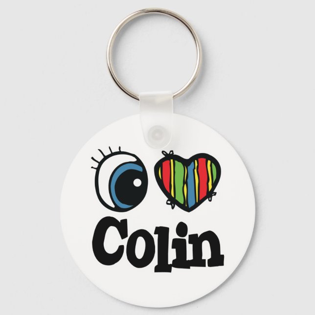 I Heart (Love) Colin Key Ring (Front)