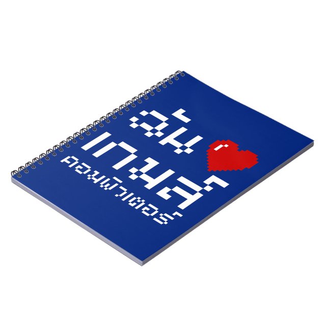 I Heart (Love) Computer Games ♦ Thai Language Notebook (Left Side)