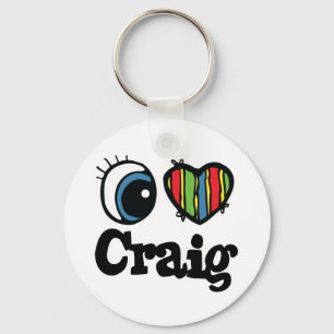 I Heart (Love) Craig Key Ring