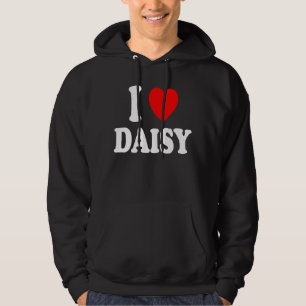 I Heart Love Daisy Cute Matching Couple Spouse Hoodie