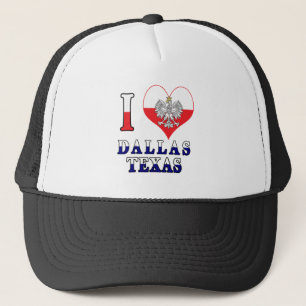 I Heart Love Dallas Texas Trucker Hat