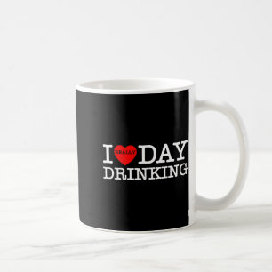 I Heart Love Day Drinking Party Funny Barbecue Fam Coffee Mug