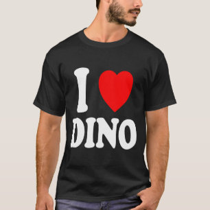 I Heart Love Dino Cute Matching Couple Spouse T-Shirt