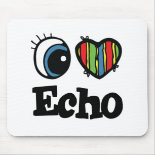 I  Heart (Love) Echo Mouse Mat