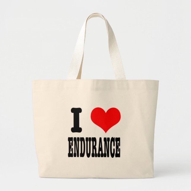 I HEART (LOVE) ENDURANCE LARGE TOTE BAG (Front)