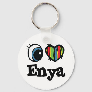 I  Heart (Love) Enya Key Ring