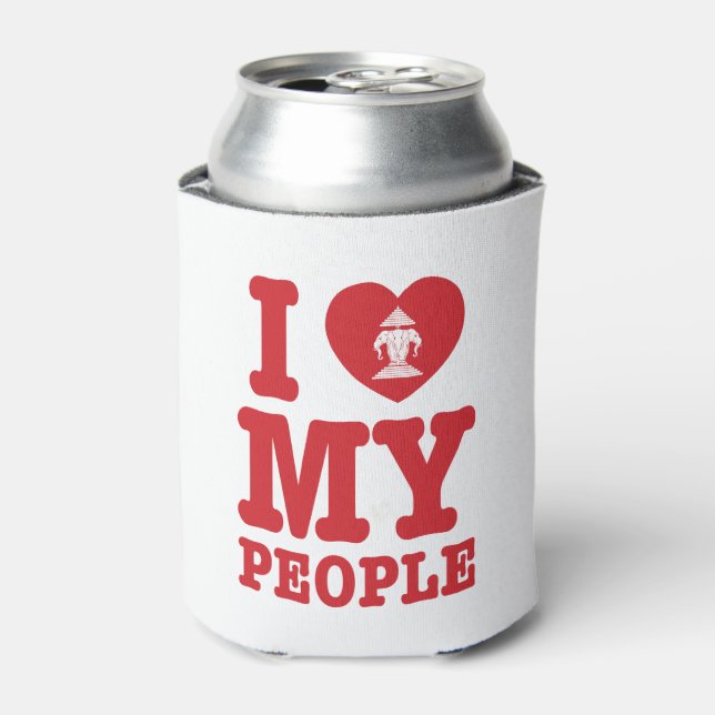 I Heart (Love) Erawan My Lao People Can Cooler (Can Front)