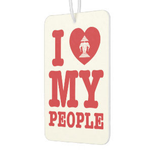 I Heart (Love) Erawan My Lao People Car Air Freshener