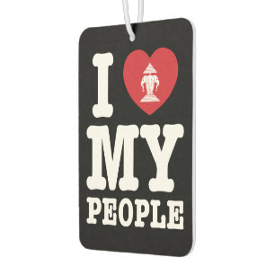 I Heart (Love) Erawan My Lao People Car Air Freshener