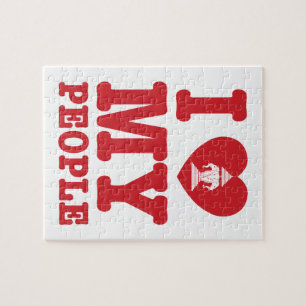 I Heart (Love) Erawan My Lao People Jigsaw Puzzle