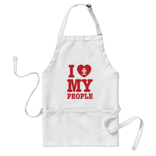 I Heart (Love) Erawan My Lao People Standard Apron (Front)