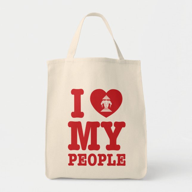 I Heart (Love) Erawan My Lao People Tote Bag (Front)