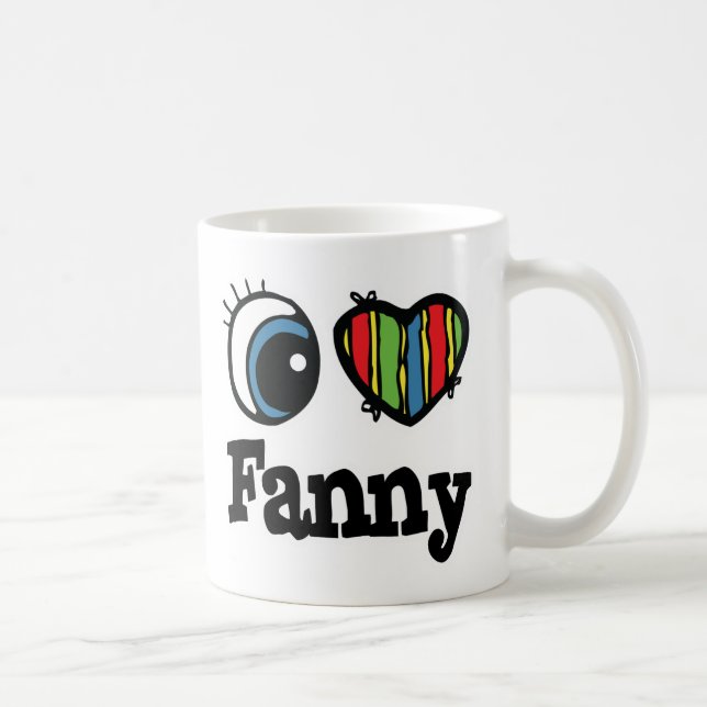 I  Heart (Love) Fanny Coffee Mug (Right)