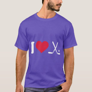 I Heart Love Field HockeyUnisex  T-Shirt