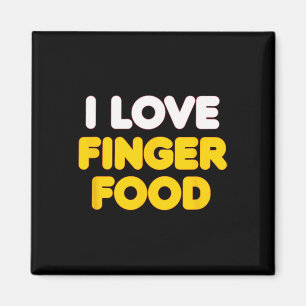 I Heart Love Finger Food I'm Food, Cute Couple Val Magnet