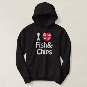 I Heart [Love] Fish & Chips Hoodie