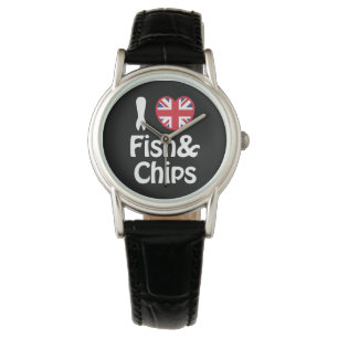 I Heart [Love] Fish & Chips Watch
