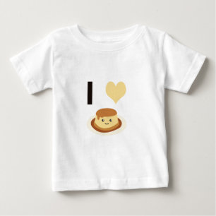 I Heart (love) flan! Baby T-Shirt