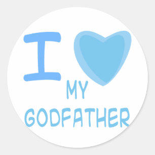 I Heart (Love) godfather Classic Round Sticker