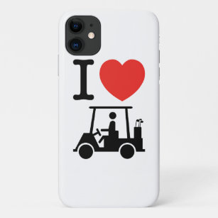 I Heart (Love) Golf Cart iPhone 11 Case