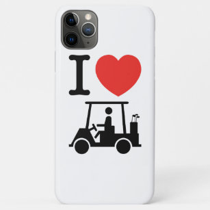 I Heart (Love) Golf Cart iPhone 11 Pro Max Case