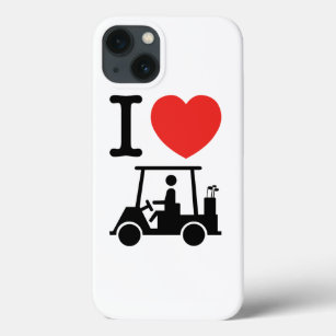 I Heart (Love) Golf Cart iPhone 13 Case