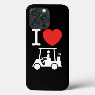 I Heart (Love) Golf Cart iPhone 13 Pro Case