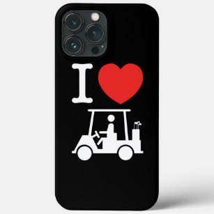 I Heart (Love) Golf Cart iPhone 13 Pro Max Case